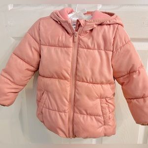 Old Navy rose pink puffer coat 3T